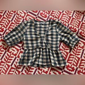 O’Neill Gingham Blouse NWOT